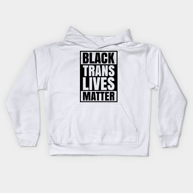 Black Trans Lives Matter African Transgender LGBTQ Pride Month Day Nonbinary BLM Gay Lesbian Kids Hoodie by Shirtsurf